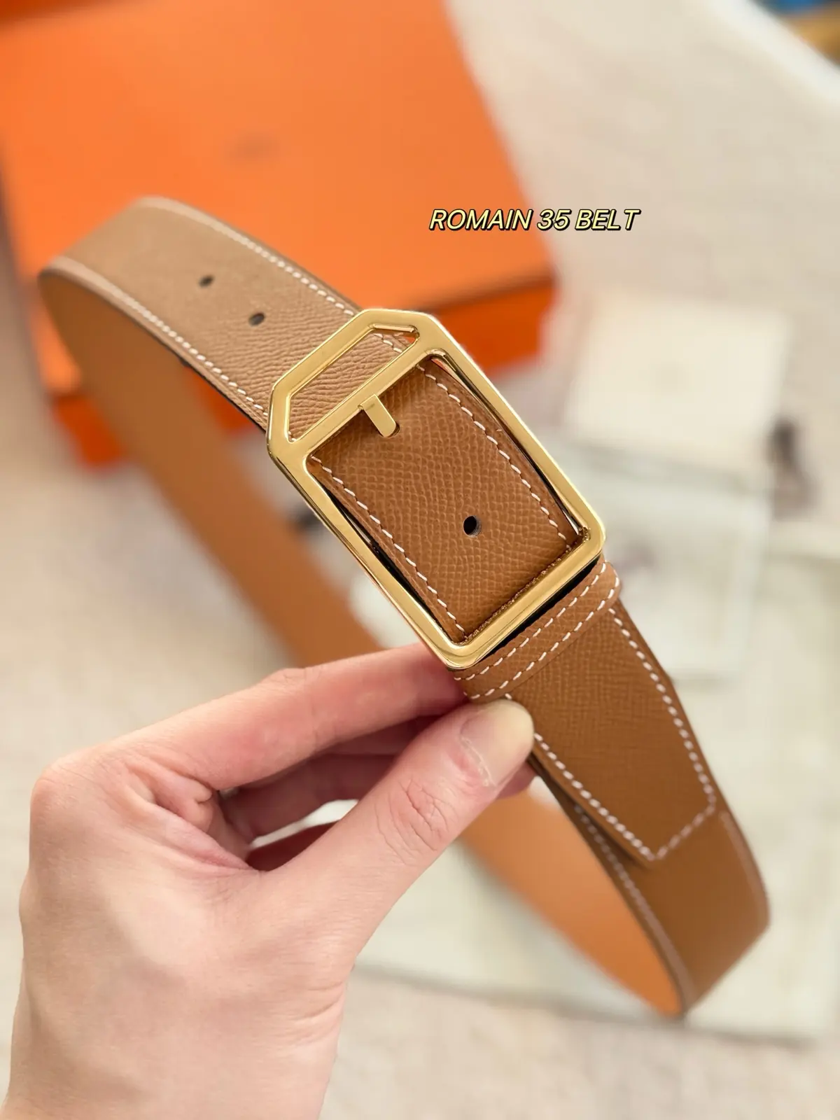 Hermes Style Leather Men's Belts Lookbook Reference image 1