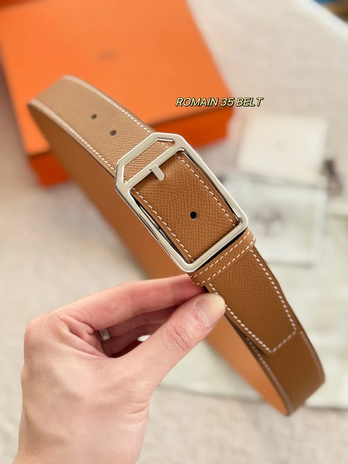 Hermes Style Leather Men's Belts Lookbook Reference image 1