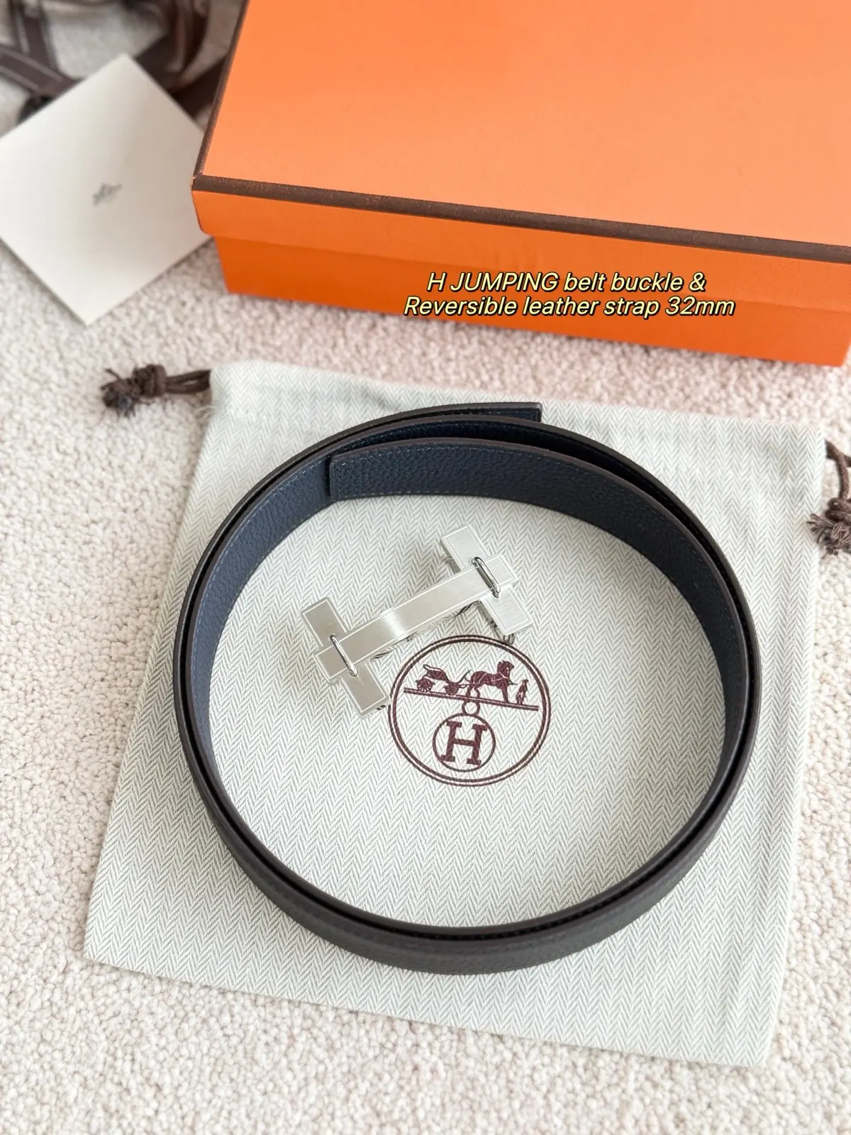 Hermes Style Leather Men's Belts Lookbook Reference image 2
