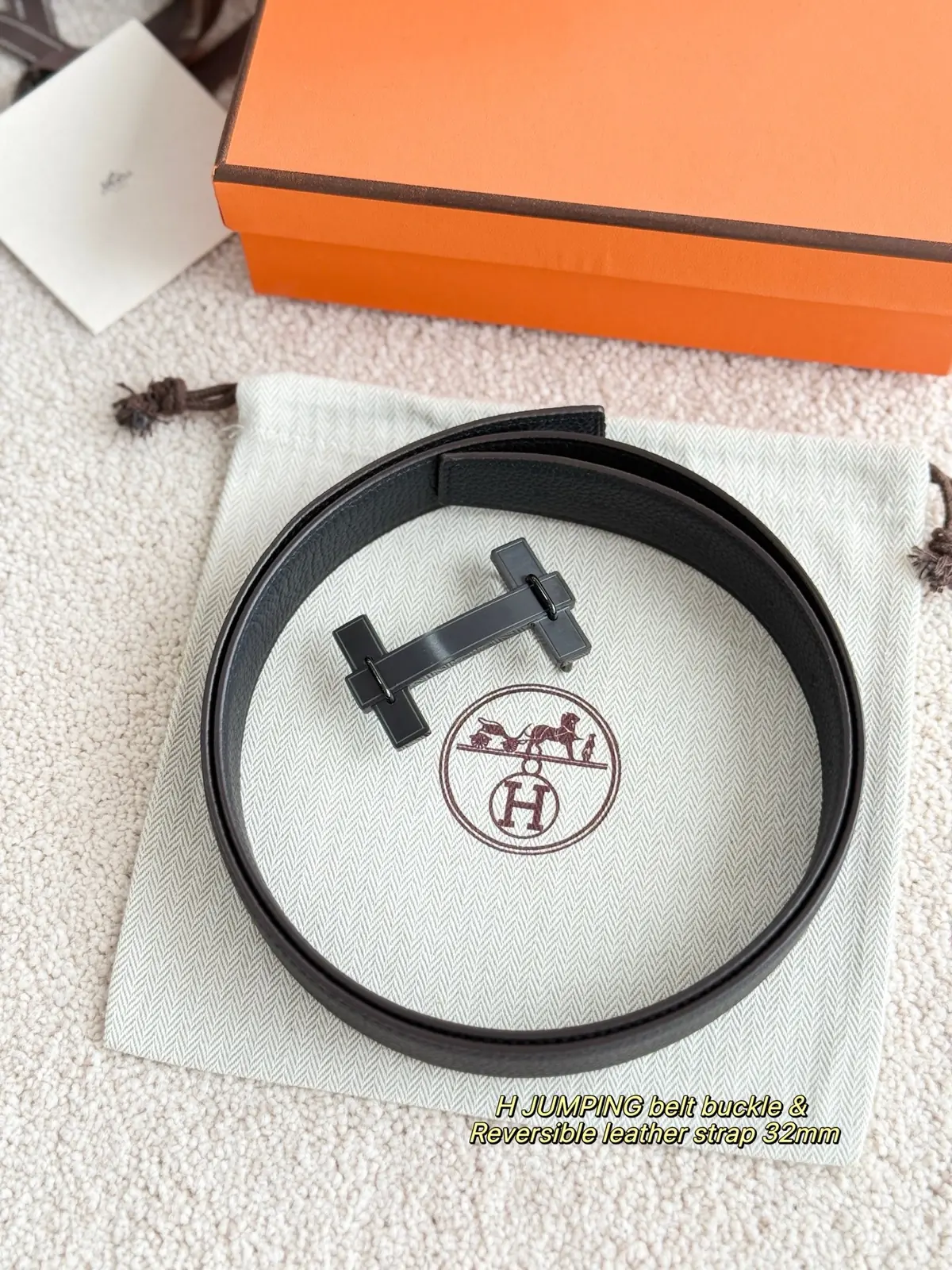 Hermes Style Leather Men's Belts Lookbook Reference image 2
