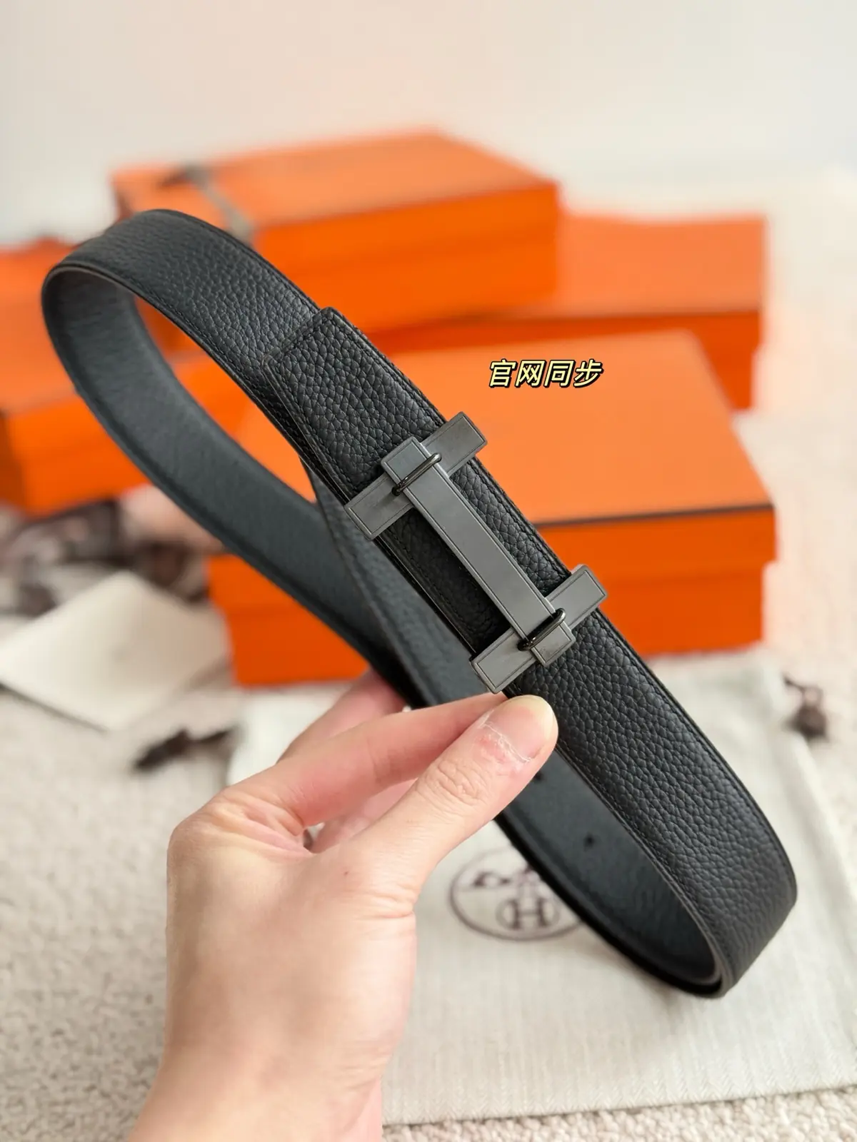 Hermes Style Leather Men's Belts Lookbook Reference image 4