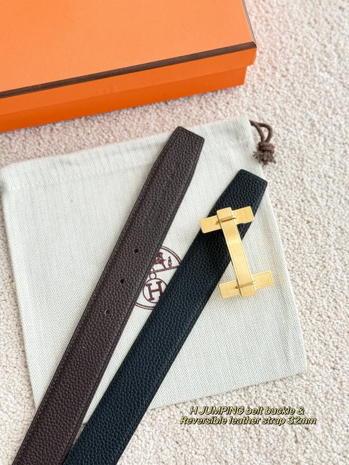 Hermes Style Leather Men's Belts Lookbook Reference image 1