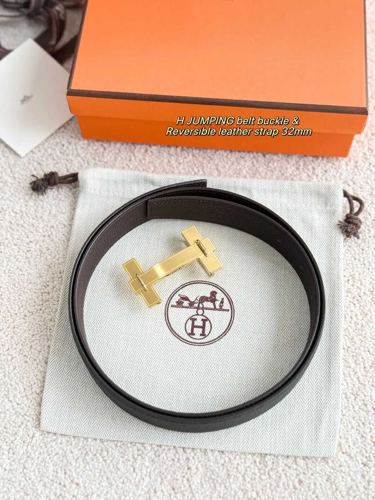 Hermes Style Leather Men's Belts Lookbook Reference image 2