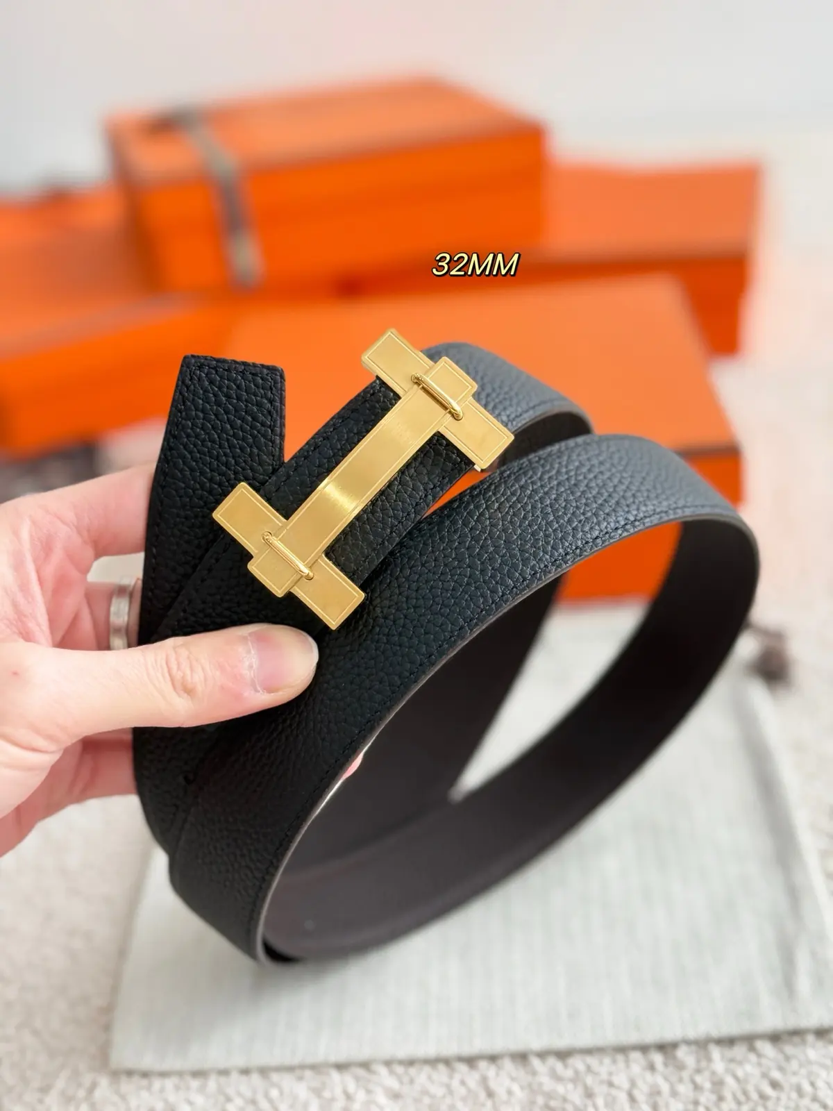 Hermes Style Leather Men's Belts Lookbook Reference image 6