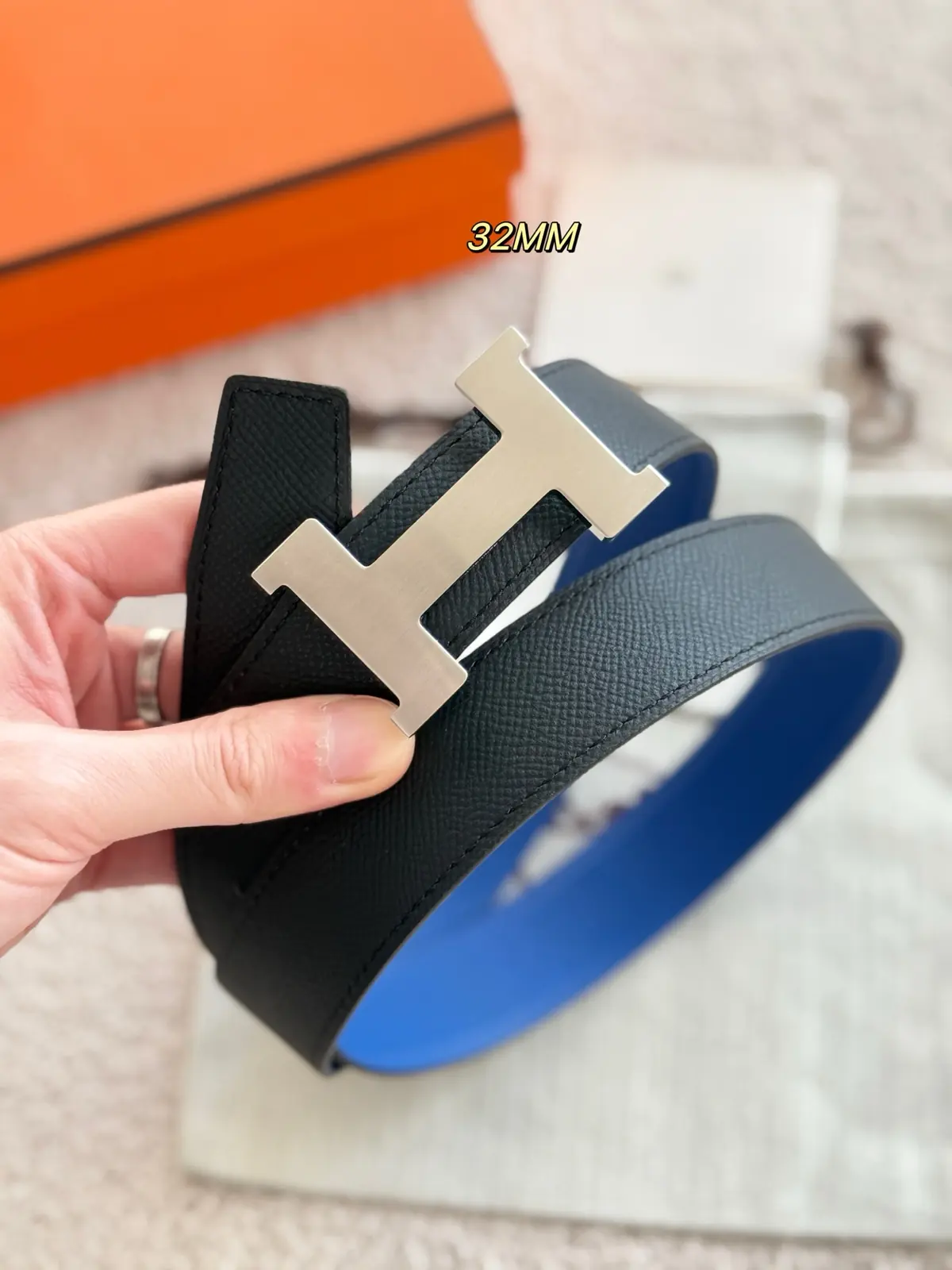 Hermes Style Leather Men's Belts Lookbook Reference image 4
