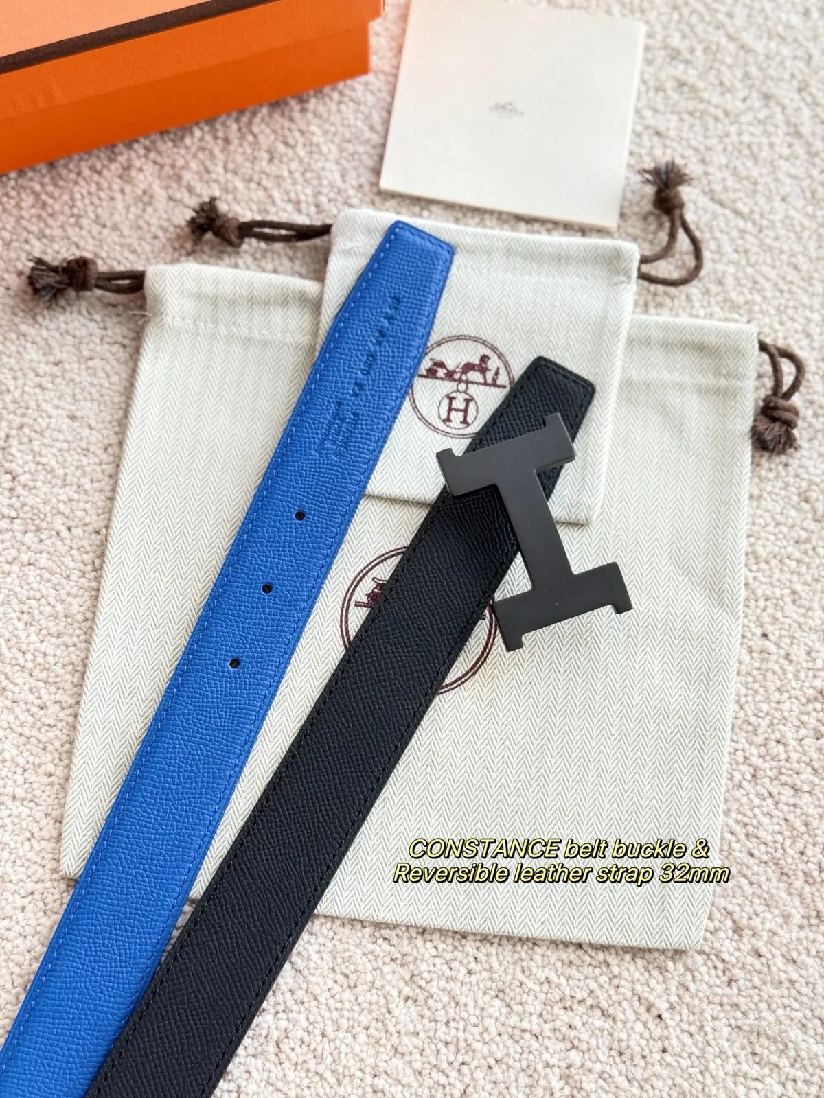Hermes Style Leather Men's Belts Lookbook Reference image 2