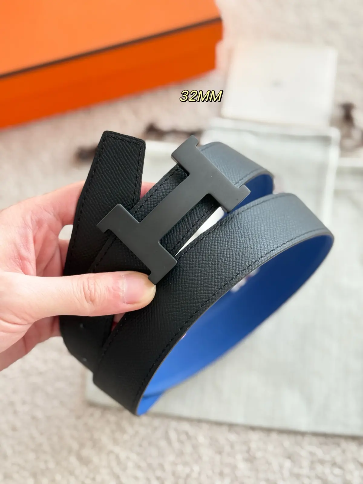 Hermes Style Leather Men's Belts Lookbook Reference image 4