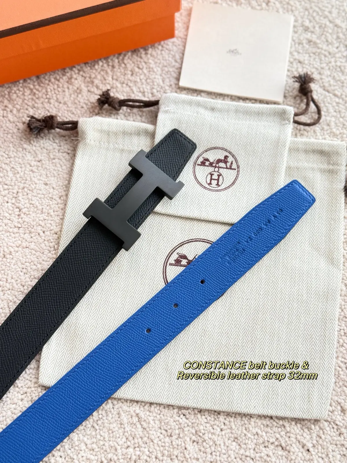 Hermes Style Leather Men's Belts Lookbook Reference image 5