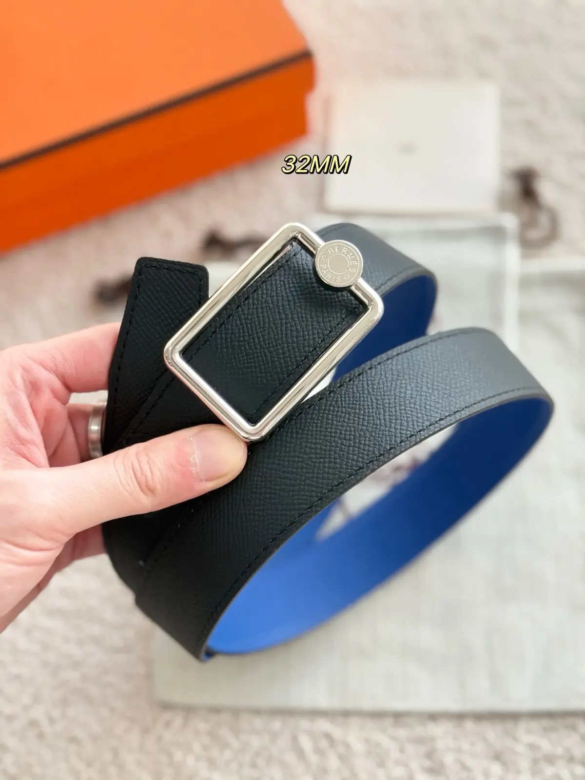 Hermes Style Leather Men's Belts Lookbook Reference image 4