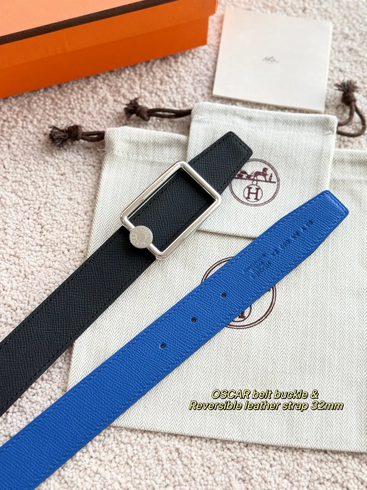 Hermes Style Leather Men's Belts Lookbook Reference image 5