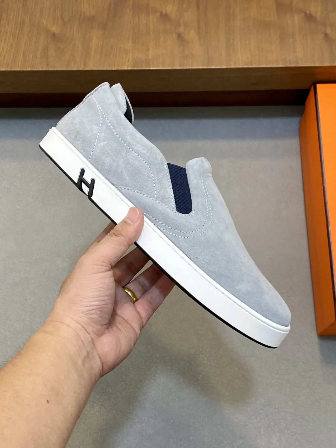 Hermes Style Leather Men's Shoes Lookbook Reference image 4