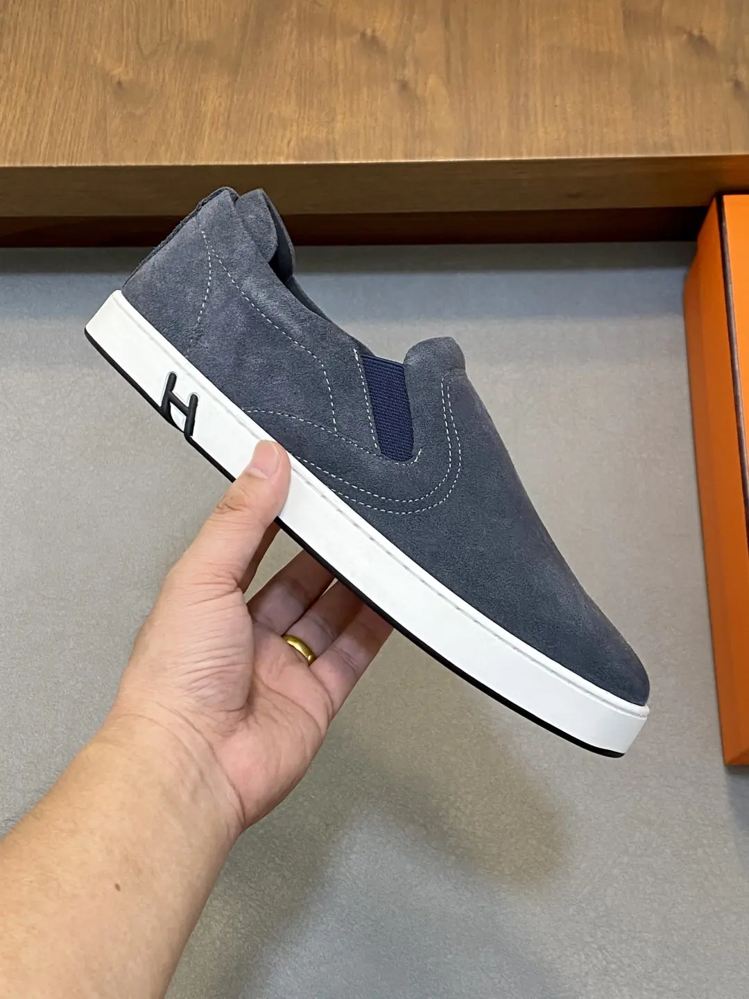 Hermes Style Leather Men's Shoes Lookbook Reference image 4