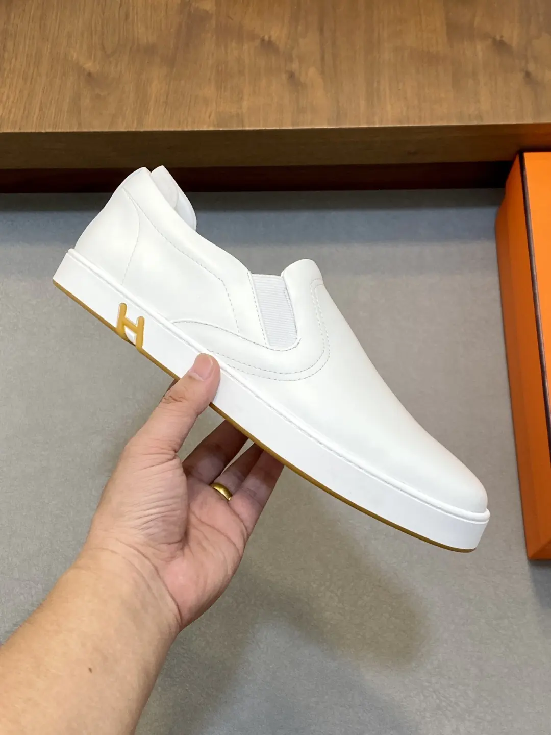 Hermes Style Leather Men's Shoes Lookbook Reference image 4