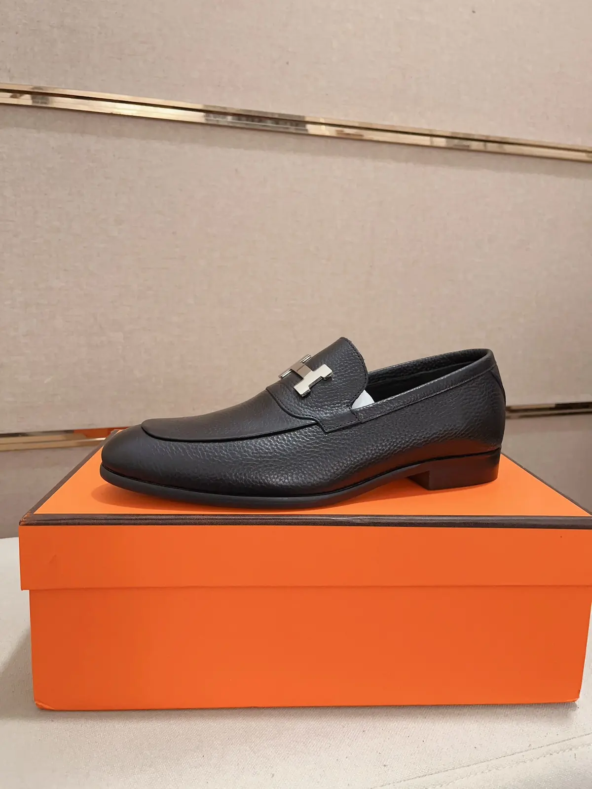 Hermes Style Leather Men's Shoes Lookbook Reference image 1