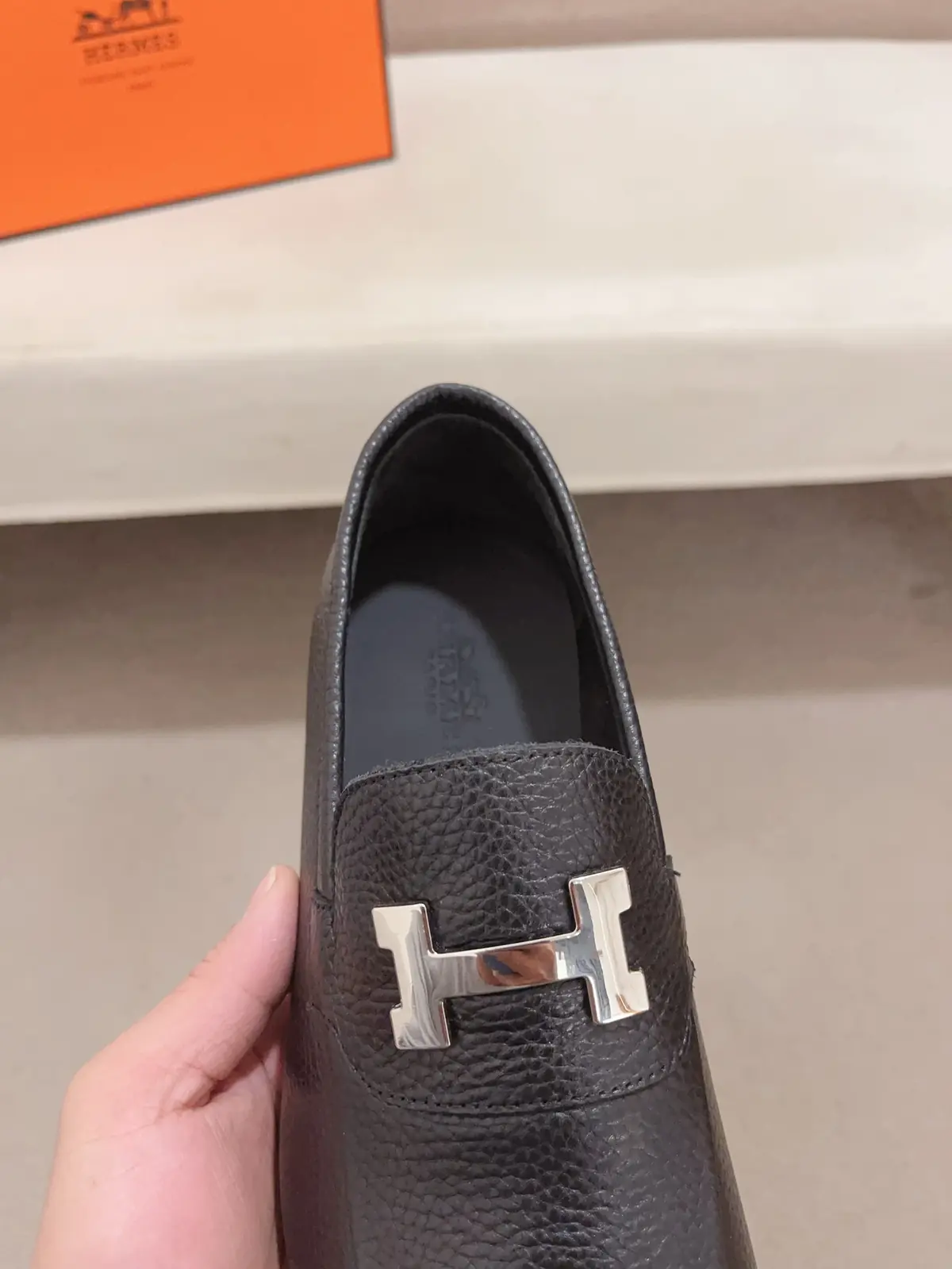 Hermes Style Leather Men's Shoes Lookbook Reference image 6