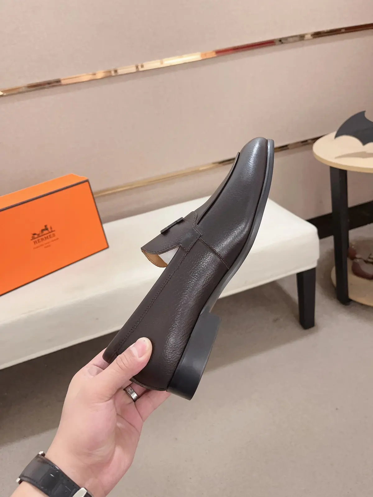 Hermes Style Leather Men's Shoes Lookbook Reference image 5