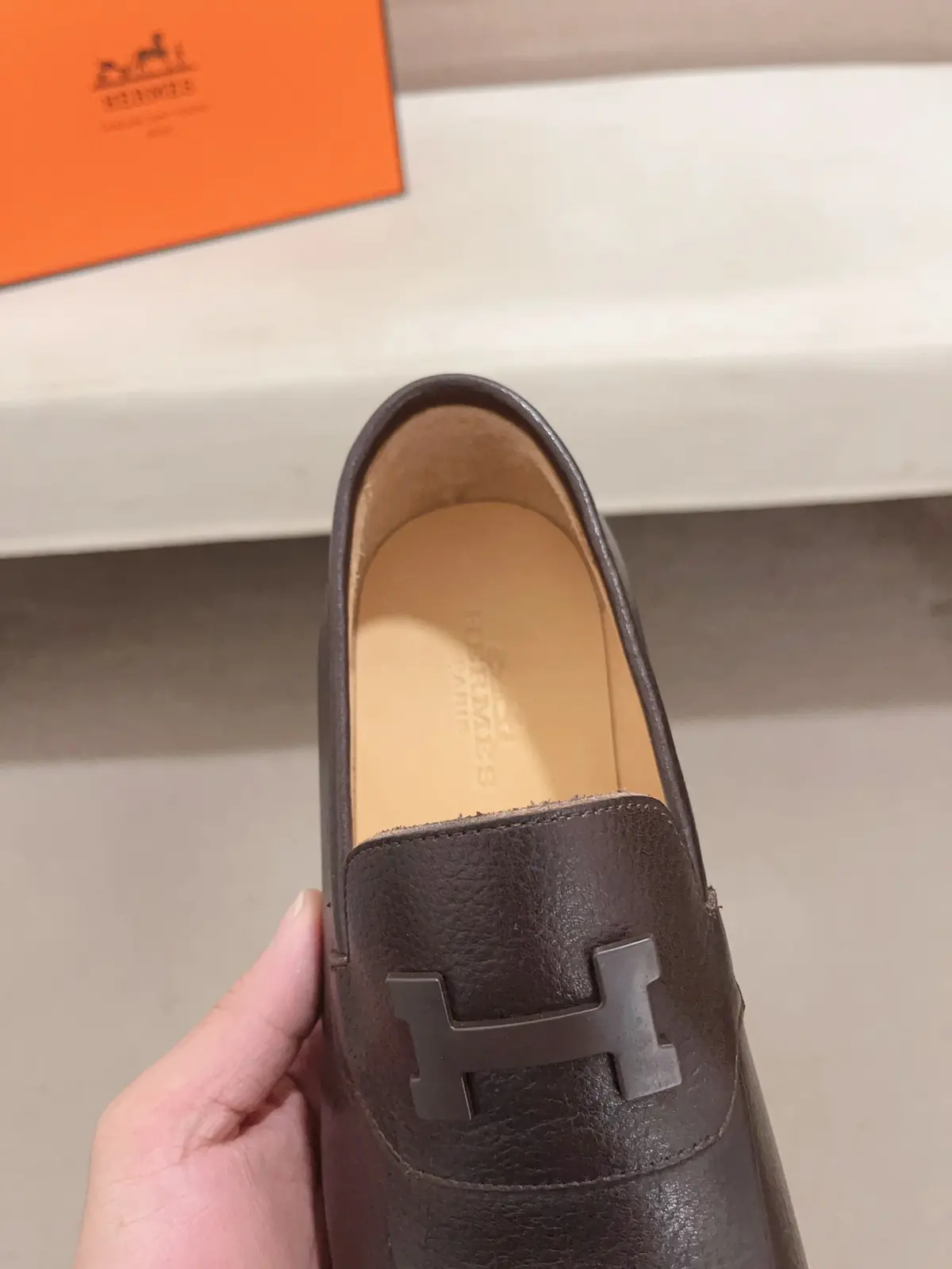 Hermes Style Leather Men's Shoes Lookbook Reference image 6