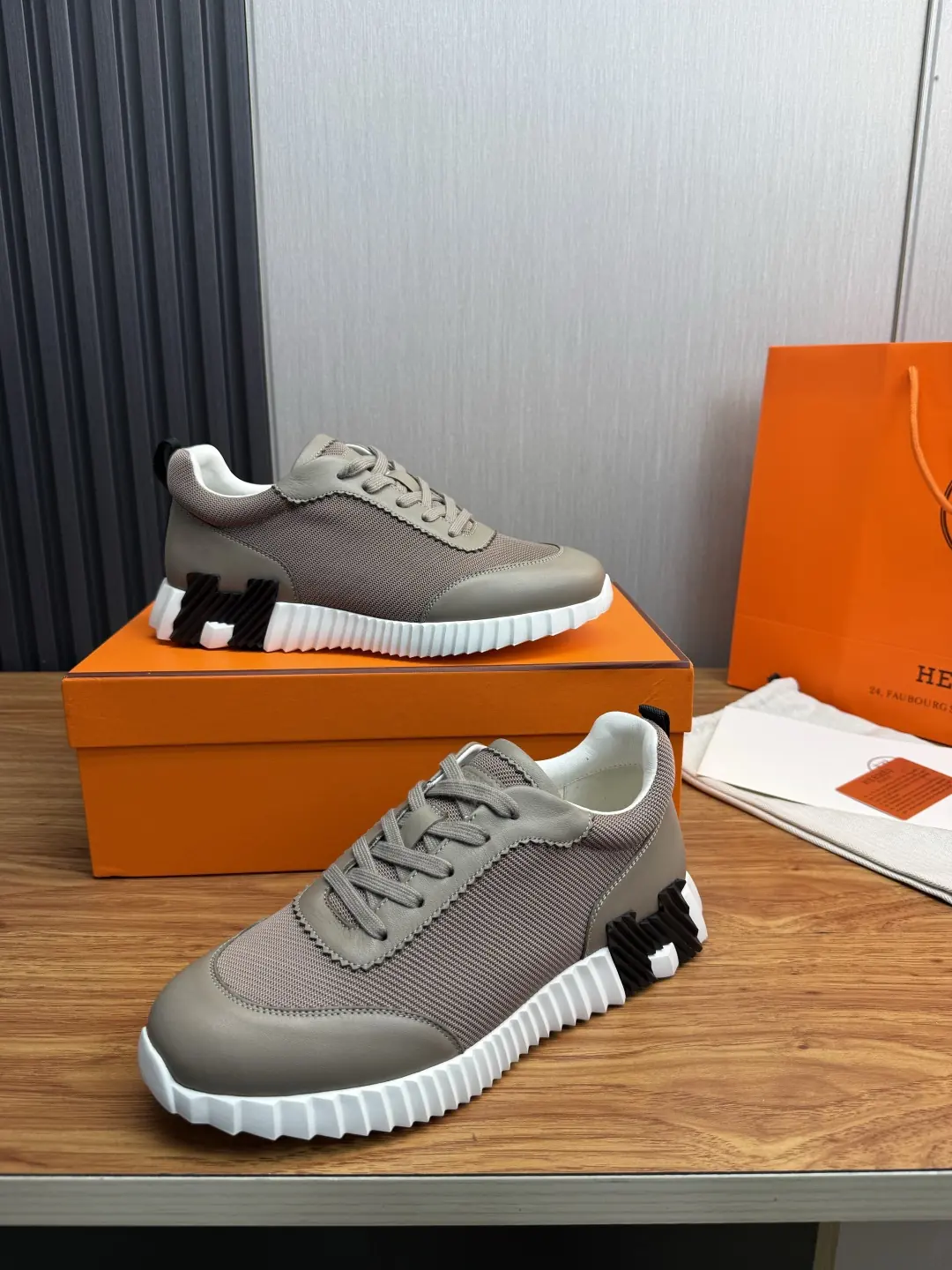 Hermes Style Leather Men's Shoes Lookbook Reference image 4