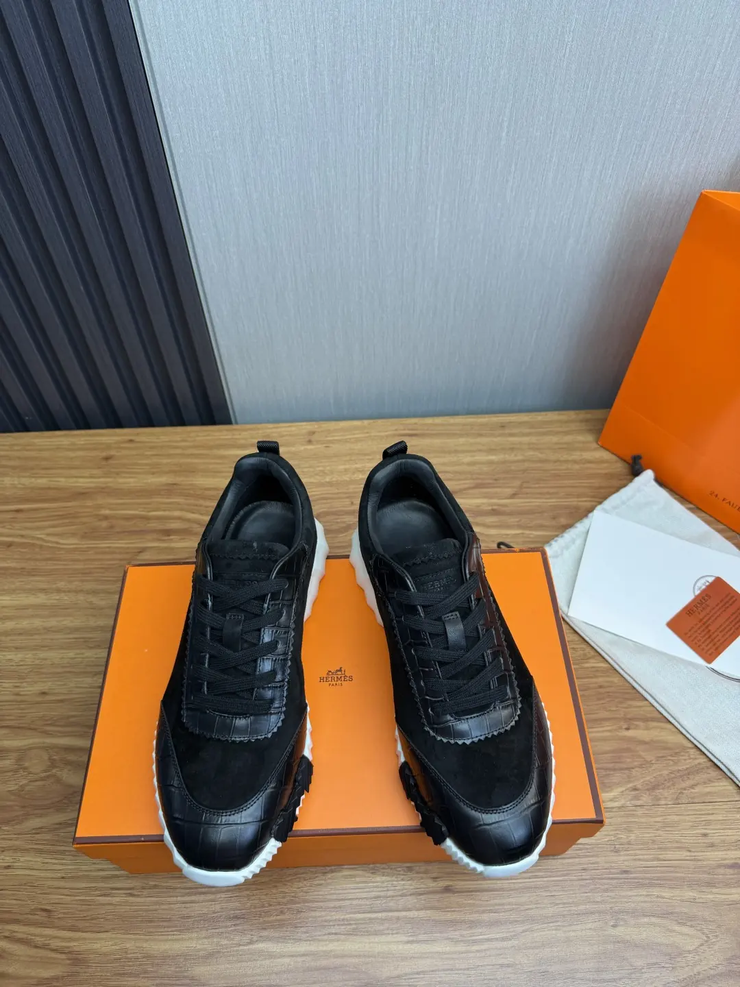 Hermes Style Leather Men's Shoes Lookbook Reference image 2