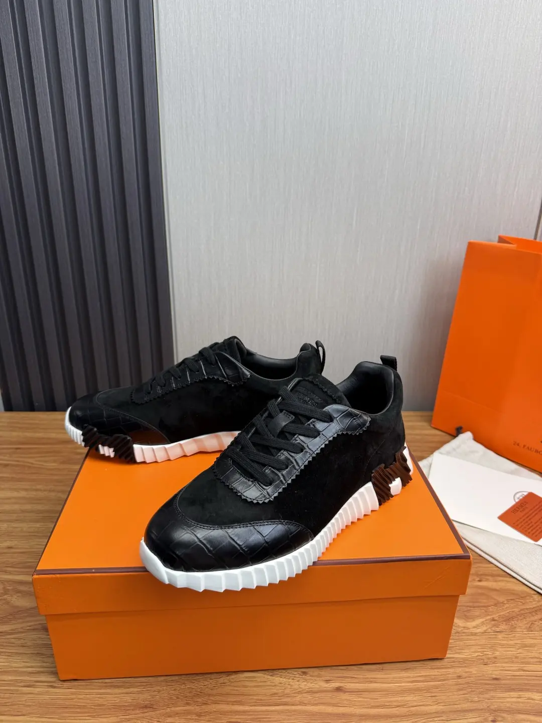 Hermes Style Leather Men's Shoes Lookbook Reference image 3