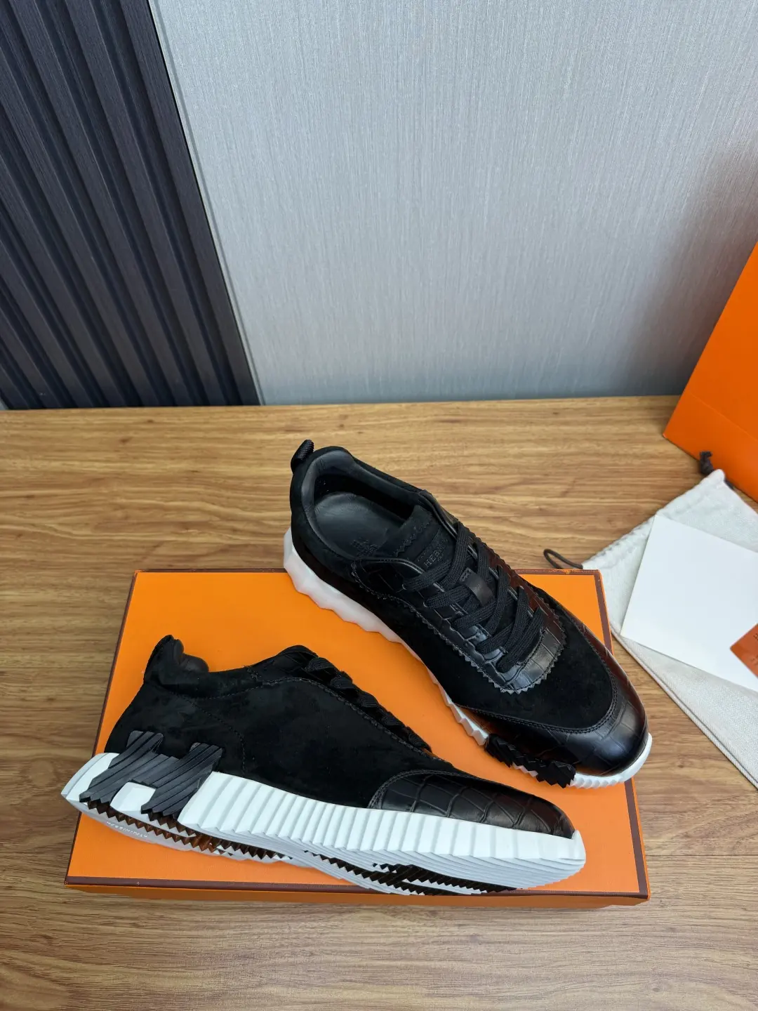 Hermes Style Leather Men's Shoes Lookbook Reference image 6