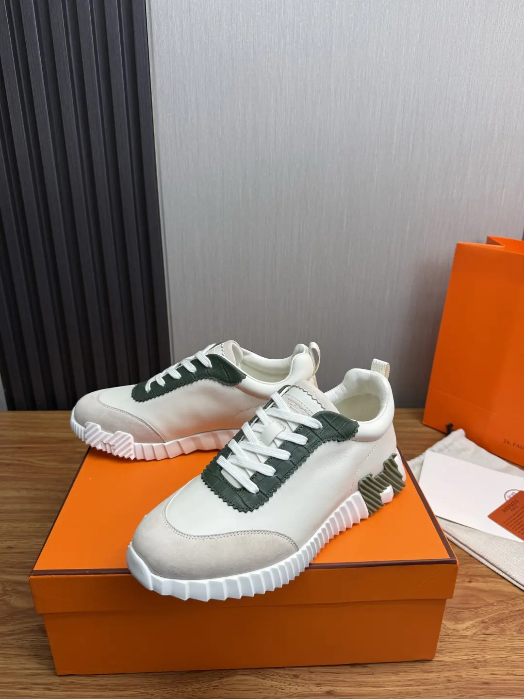 Hermes Style Leather Men's Shoes Lookbook Reference image 3