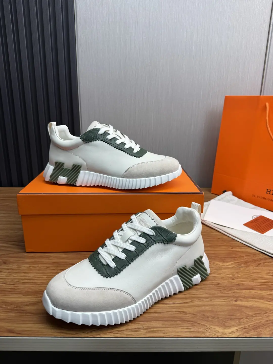 Hermes Style Leather Men's Shoes Lookbook Reference image 4