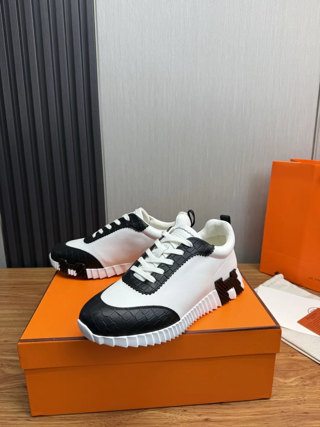 Hermes Style Leather Men's Shoes Lookbook Reference image 3
