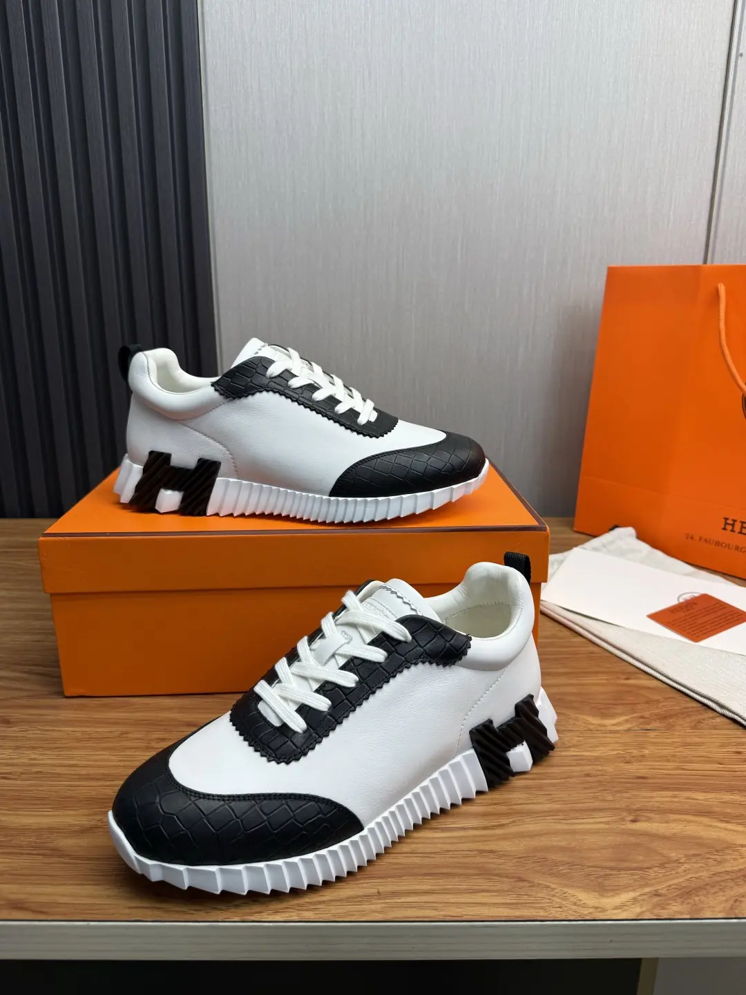 Hermes Style Leather Men's Shoes Lookbook Reference image 4