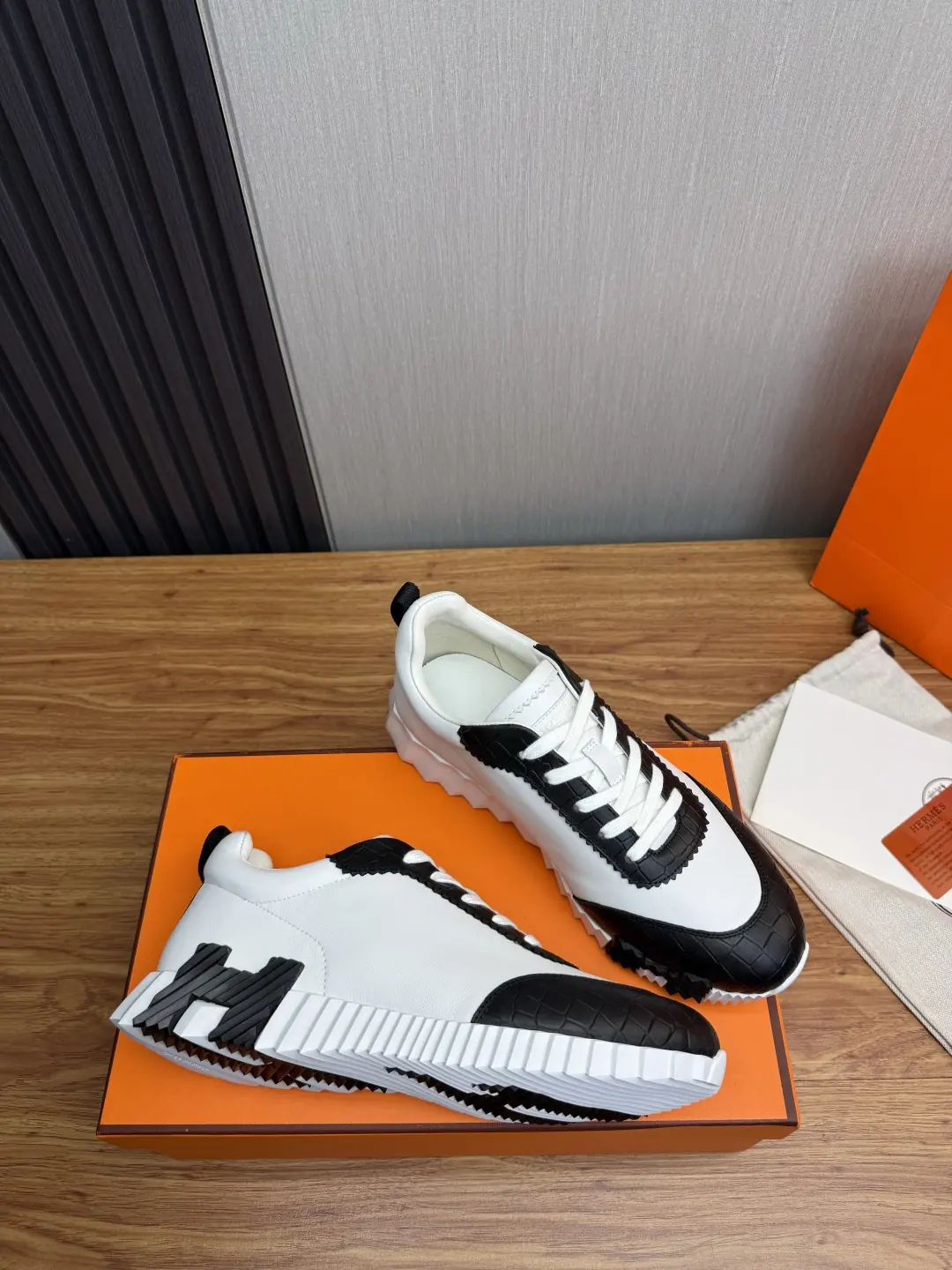 Hermes Style Leather Men's Shoes Lookbook Reference image 6