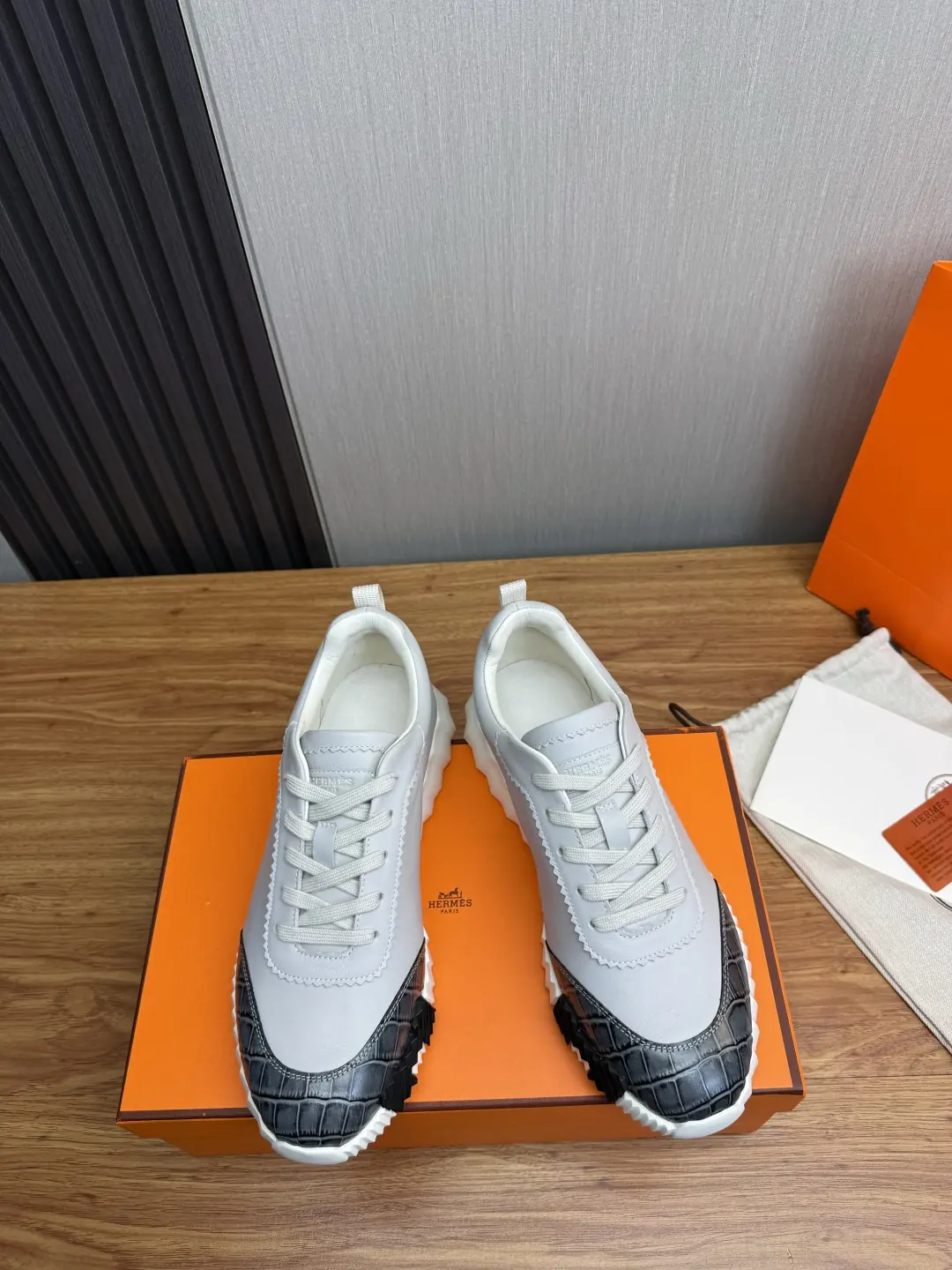 Hermes Style Leather Men's Shoes Lookbook Reference image 2