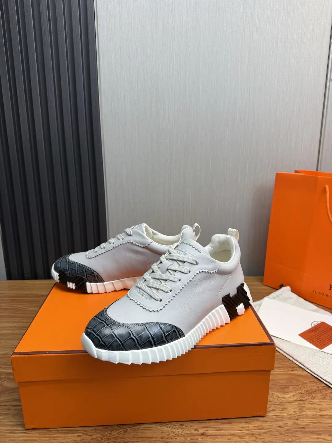 Hermes Style Leather Men's Shoes Lookbook Reference image 3