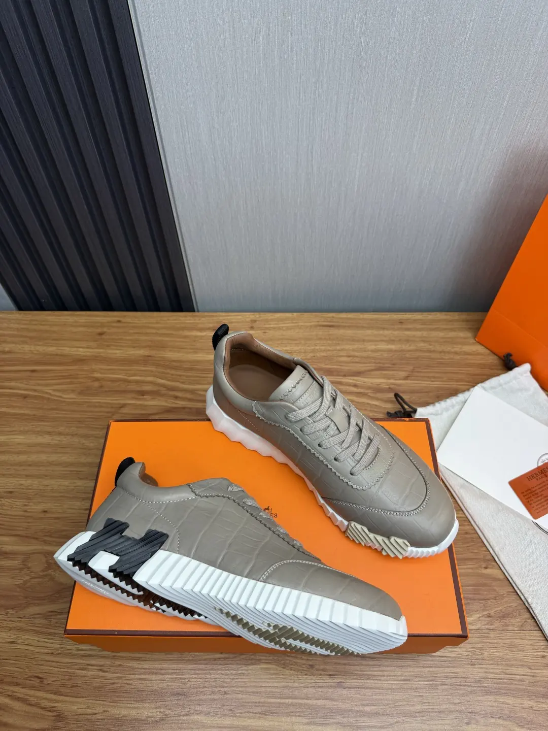 Hermes Style Leather Men's Shoes Lookbook Reference image 6