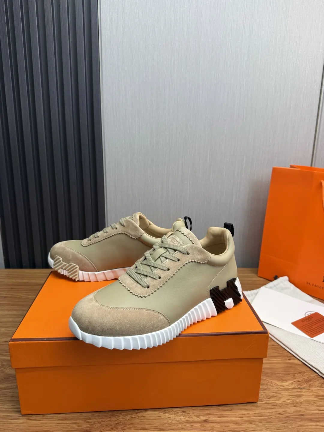 Hermes Style Leather Men's Shoes Lookbook Reference image 3