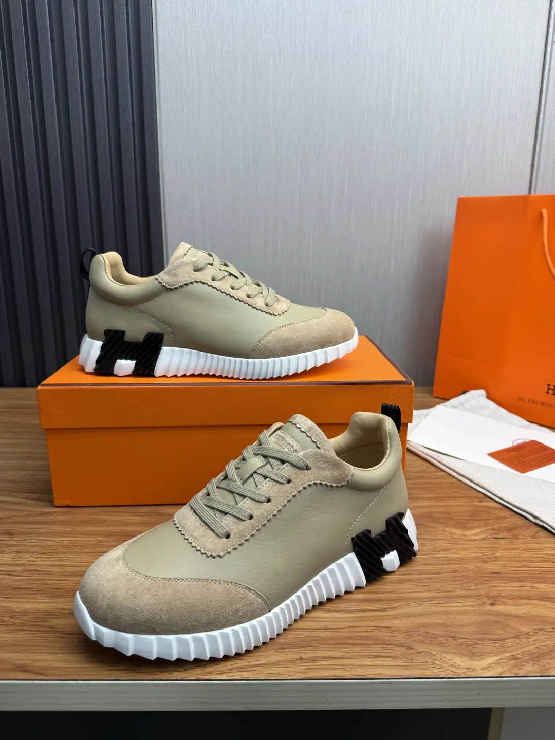 Hermes Style Leather Men's Shoes Lookbook Reference image 4