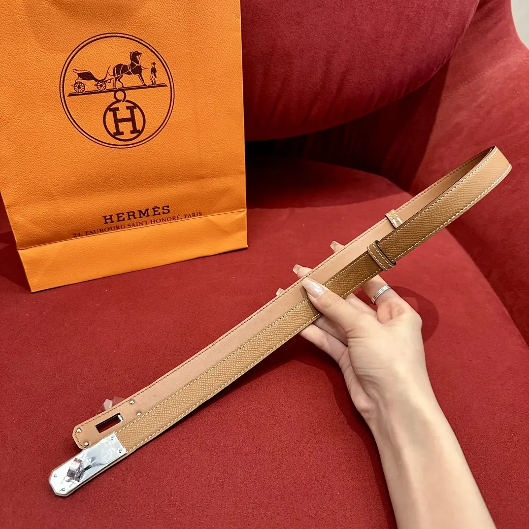 Hermes Style Leather Women's Belts Lookbook Reference image 4