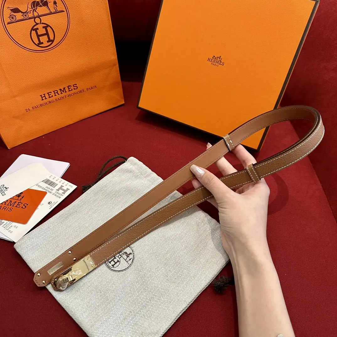 Hermes Style Leather Women's Belts Lookbook Reference image 3