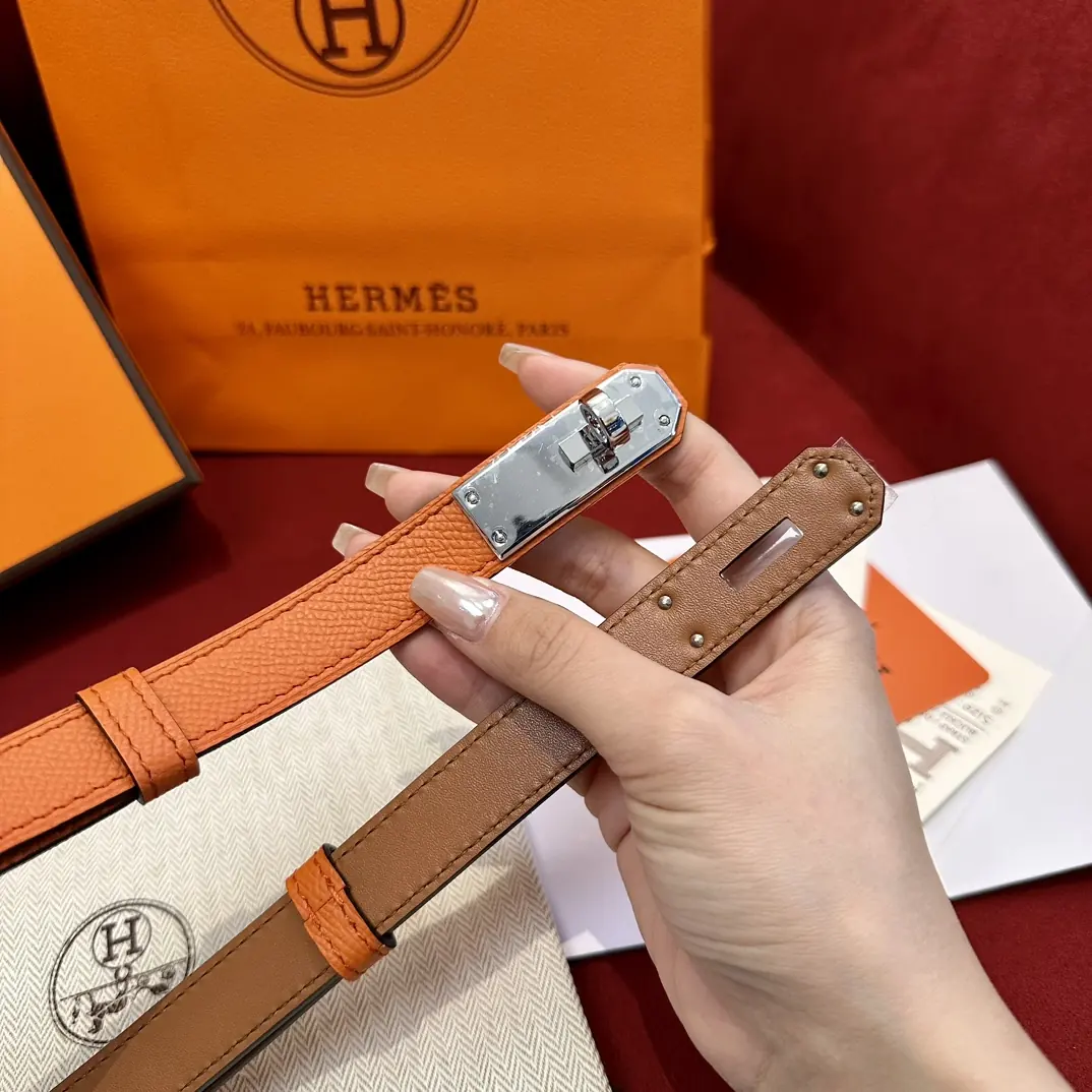 Hermes Style Leather Women's Belts Lookbook Reference image 4