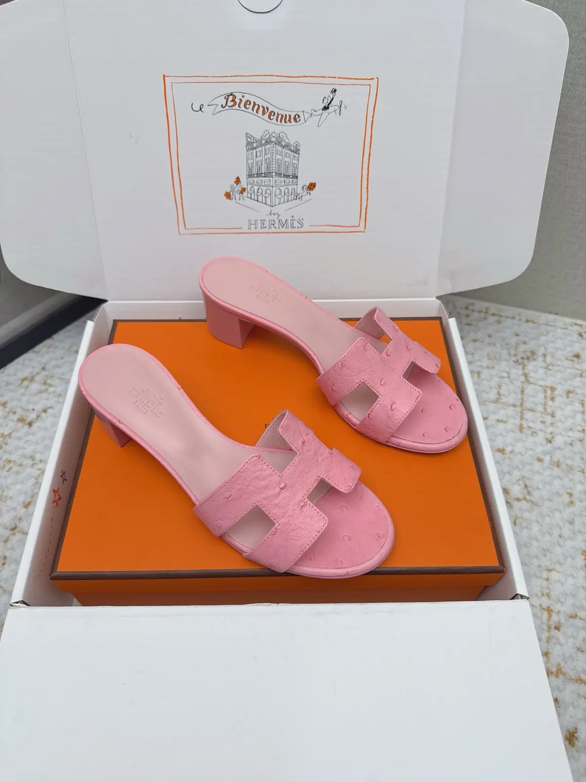 Hermes Style Pink Leather Women's Shoes Lookbook Reference image 2