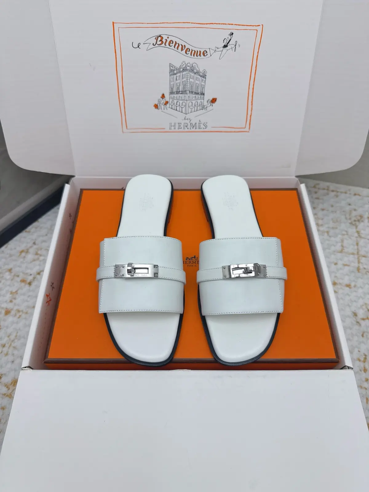 Hermes Style Pink Leather Women's Shoes Lookbook Reference image 1