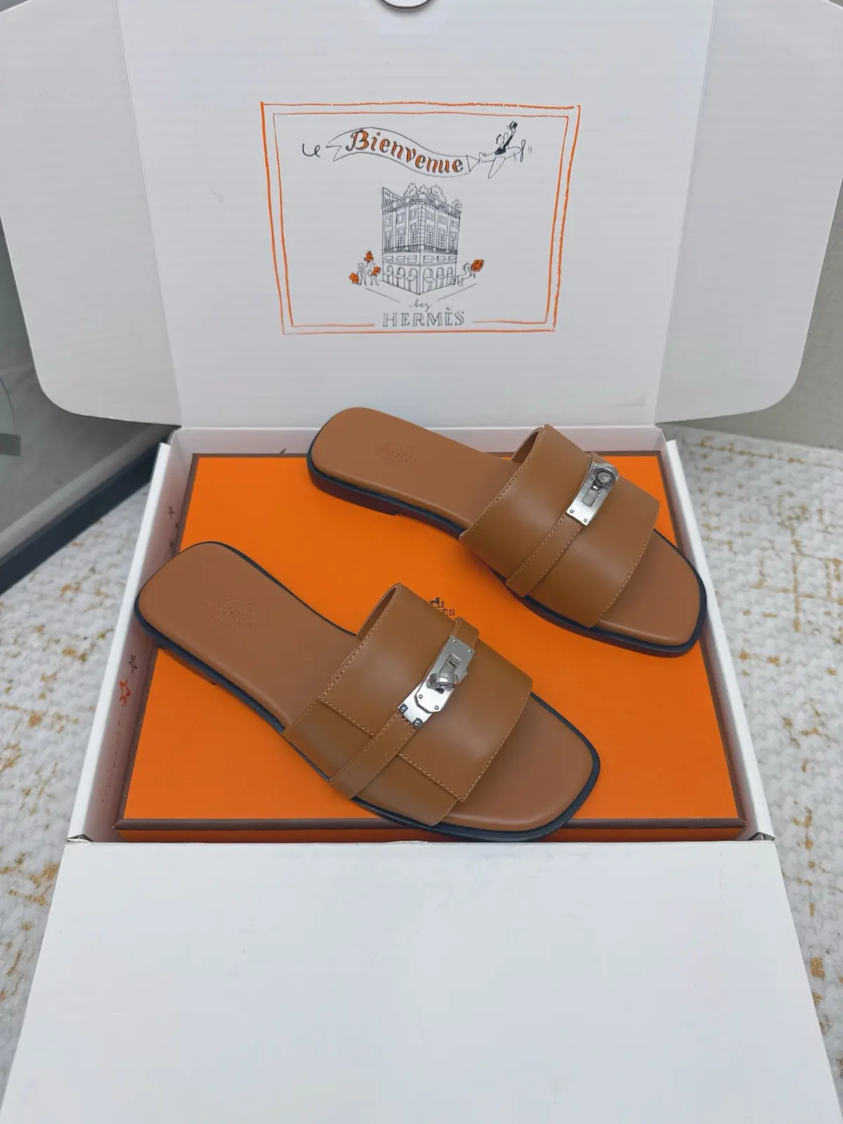Hermes Style Pink Leather Women's Shoes Lookbook Reference image 2