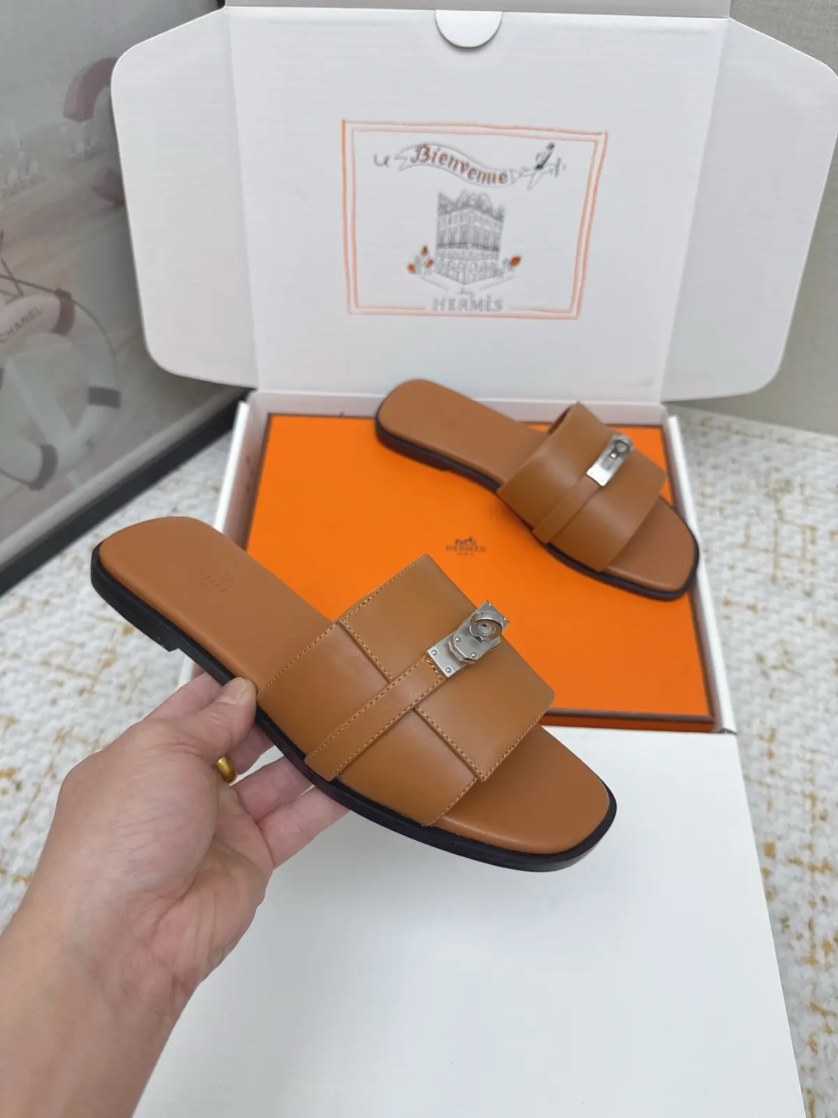 Hermes Style Pink Leather Women's Shoes Lookbook Reference image 6