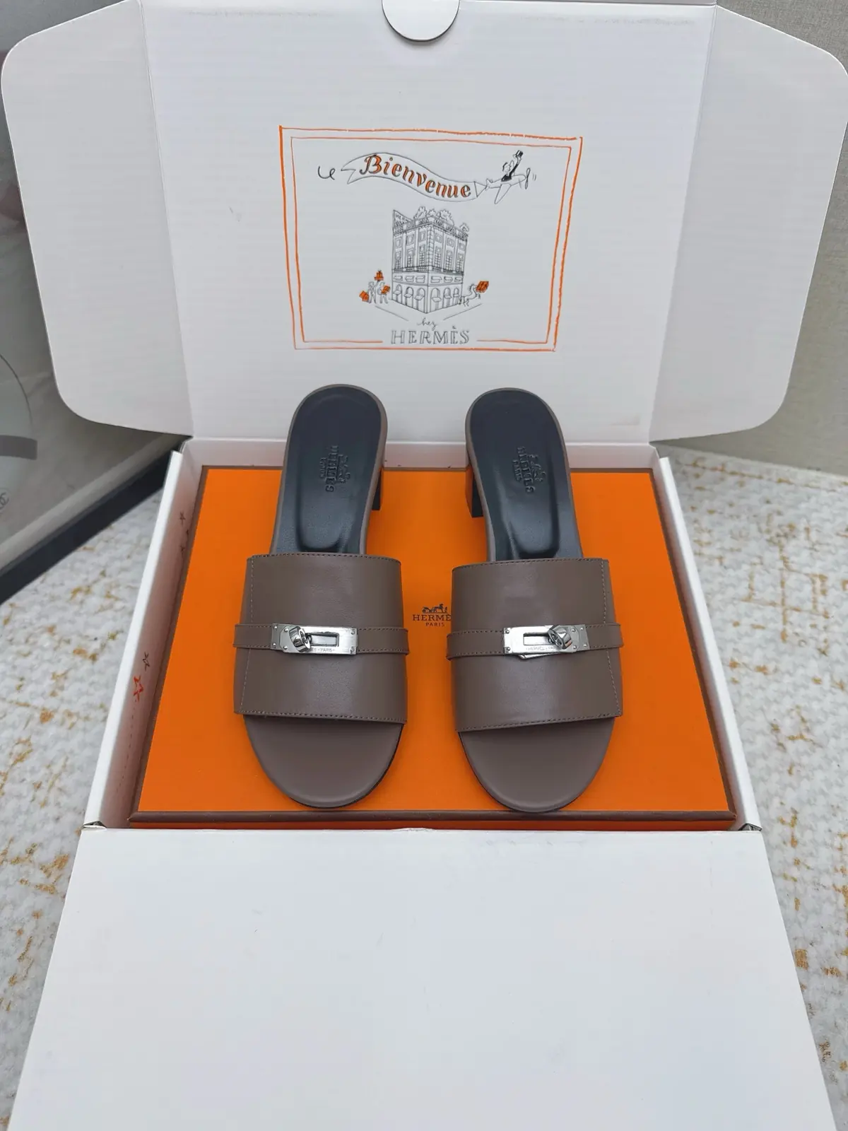 Hermes Style Pink Leather Women's Shoes Lookbook Reference image 1