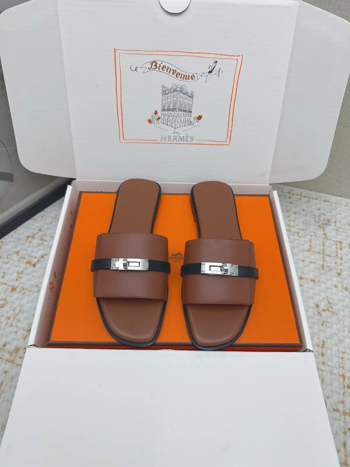 Hermes Style Pink Leather Women's Shoes Lookbook Reference image 1