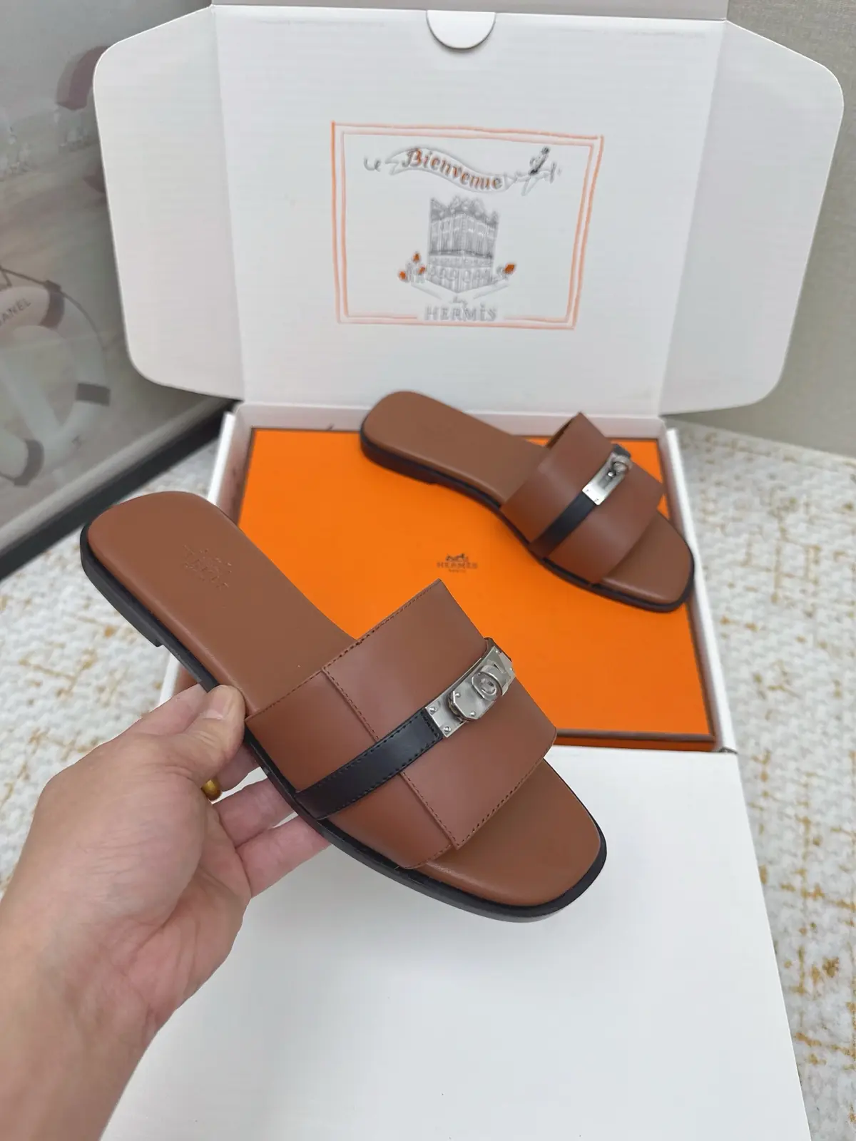 Hermes Style Pink Leather Women's Shoes Lookbook Reference image 6
