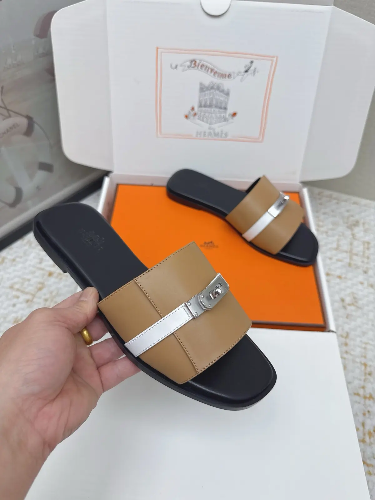Hermes Style Pink Leather Women's Shoes Lookbook Reference image 6