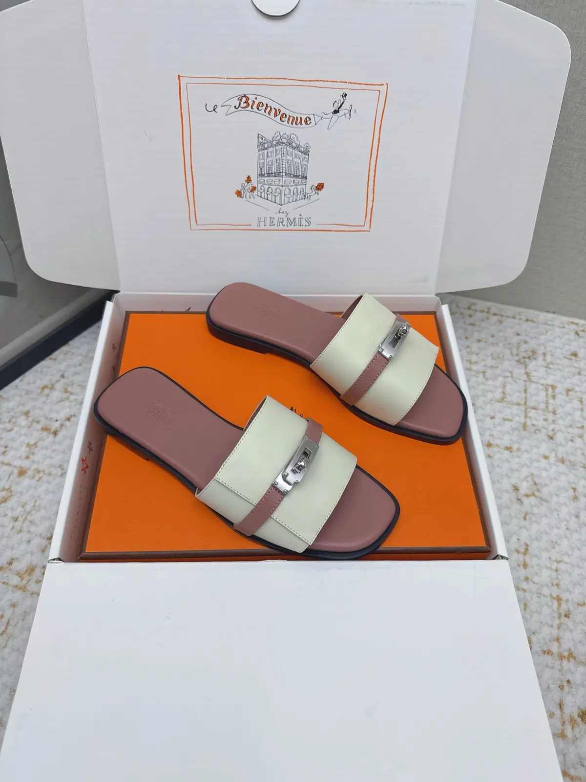 Hermes Style Pink Leather Women's Shoes Lookbook Reference image 2