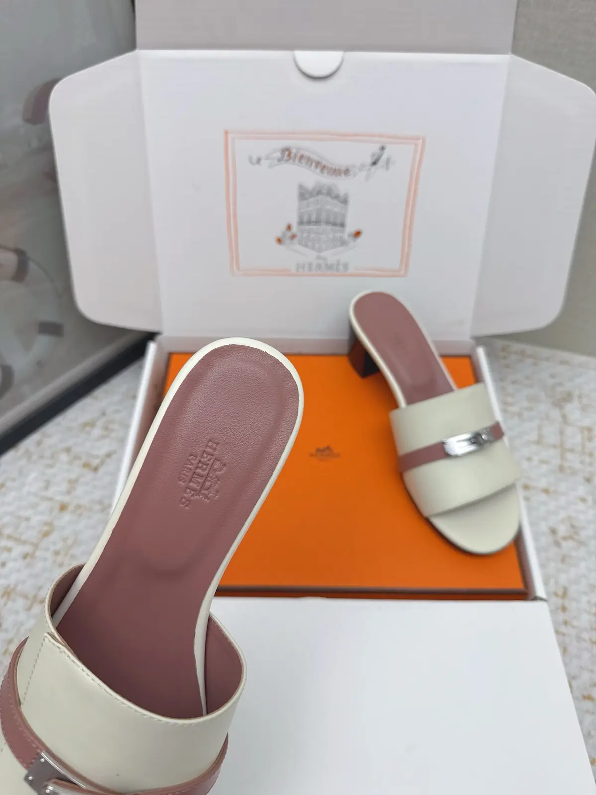 Hermes Style Pink Leather Women's Shoes Lookbook Reference image 6