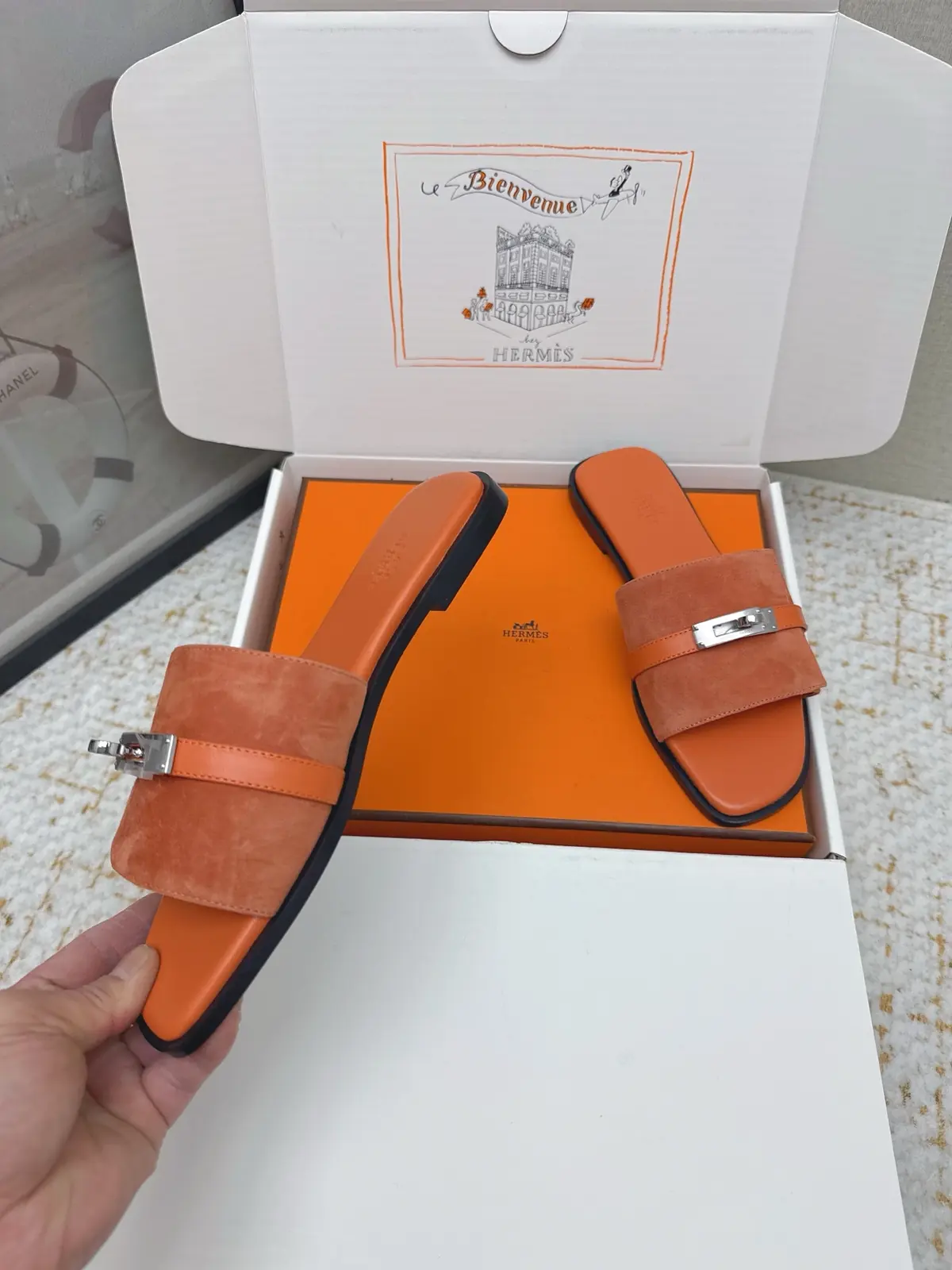 Hermes Style Pink Leather Women's Shoes Lookbook Reference image 5