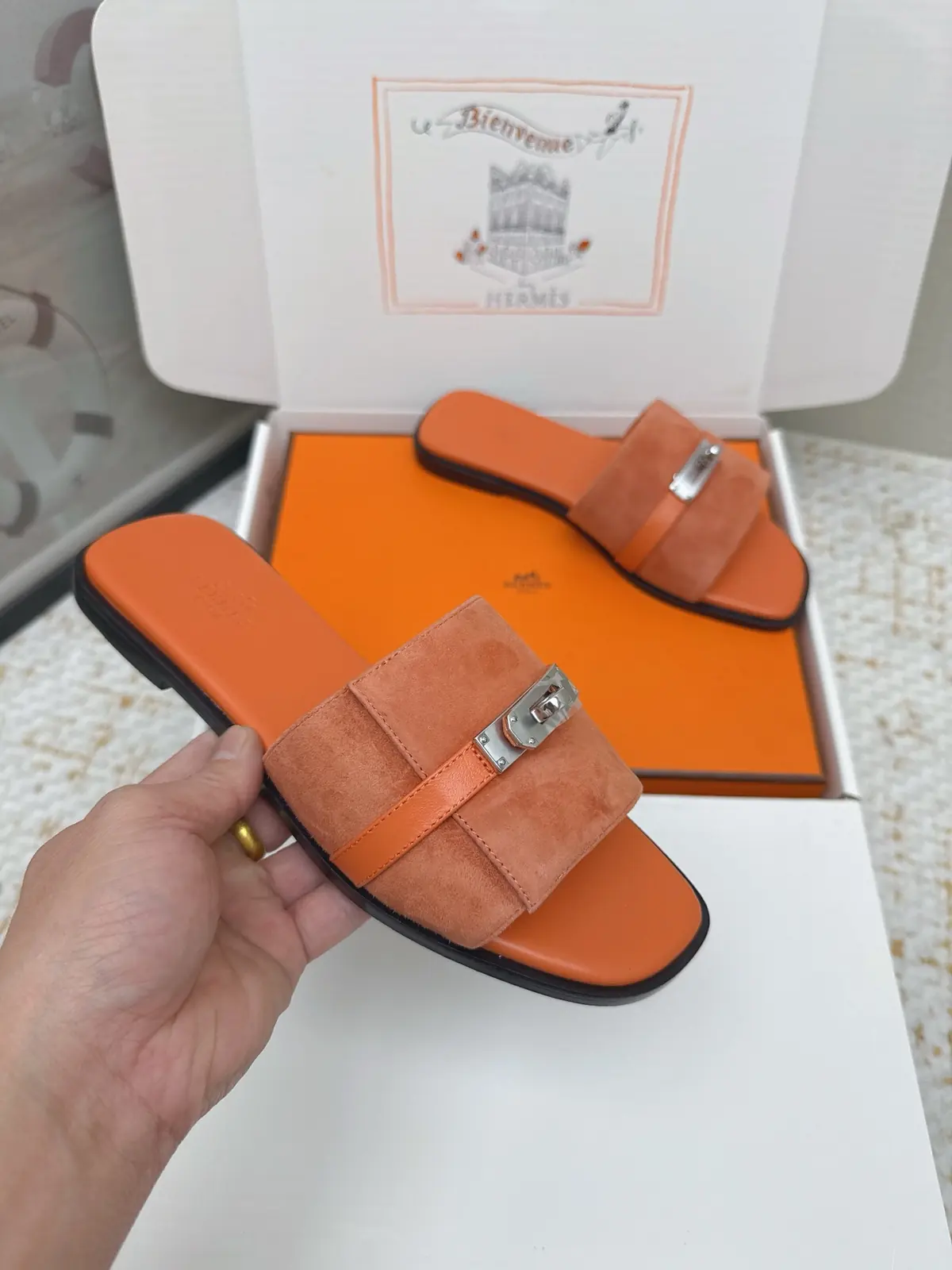 Hermes Style Pink Leather Women's Shoes Lookbook Reference image 6